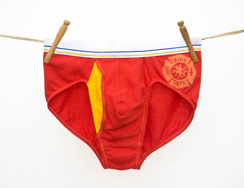 Fire Fighter Men's Handmade Underwear - Made to Order - La Vie en Orange - 1